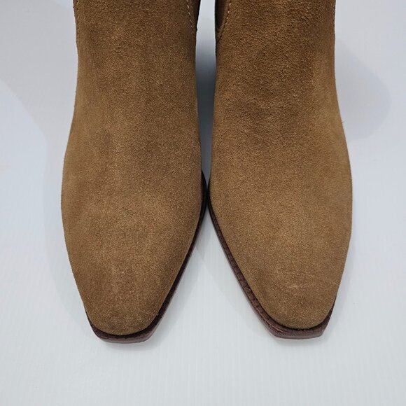 NEW Cole Haan Naia Ankle Bootie Womens 8 Golden Toffee Suede Western Cowgirl - Picture 6 of 14